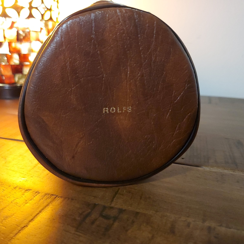 Classic Rolfs Vintage Vinyl Zippered Travel Bag